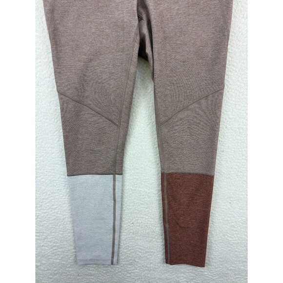 Outdoor Voices Colorblock 7/8‎ Leggings Women’s Medium Brown Gray Red Stretch - Picture 3 of 9